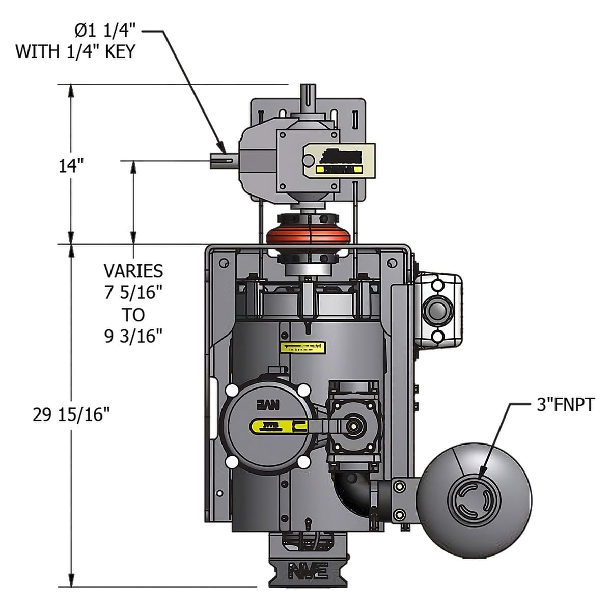 NVE 607 PRO Vacuum Pump - NVE-117-607P-MUF-FD