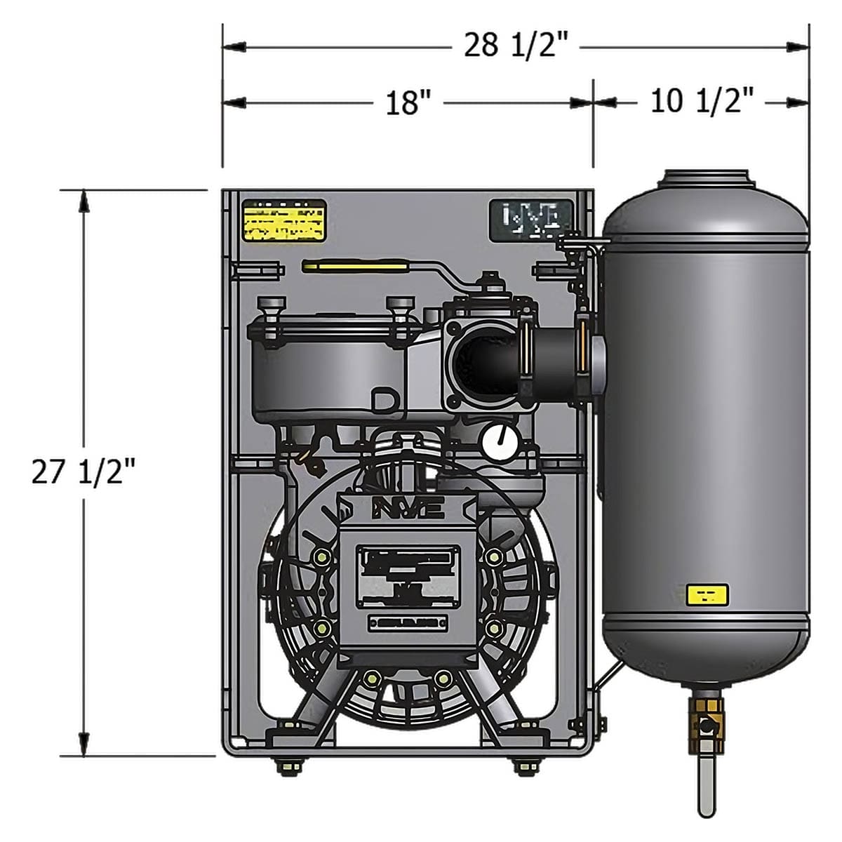 NVE 607 PRO Vacuum Pump - NVE-117-607P-MUF-FD
